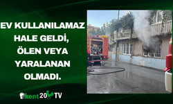 Ev kullanılamaz hale geldi, ölen veya yaralanan olmadı.