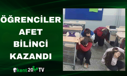 Öğrenciler Afet Bilinci Kazandı