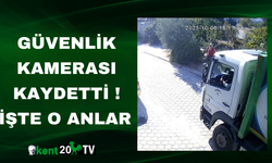 Güvenlik Kamerası Kaydetti ! İşte O Anlar