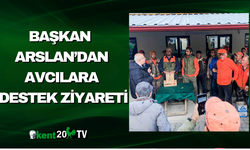 Başkan Arslan’dan Avcılara Destek Ziyareti