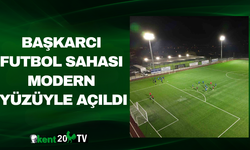 Başkarcı Futbol Sahası Modern Yüzüyle Açıldı