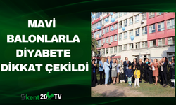 Mavi Balonlarla Diyabete Dikkat Çekildi