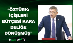 “Öztürk: İçişleri Bütçesi Kara Deliğe Dönüşmüş”