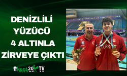 “Denizlili Yüzücü 4 Altınla Zirveye Çıktı”