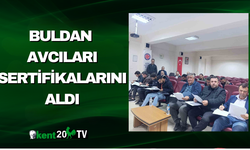 Buldan Avcıları Sertifikalarını Aldı