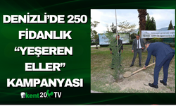 Denizli’de 250 Fidanlık “Yeşeren Eller” Kampanyası