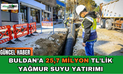Buldan’a 25,7 Milyon TL’lik Yağmur Suyu Yatırımı