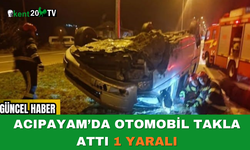 Acıpayam’da Otomobil Takla Attı: 1 Yaralı