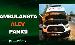 Ambulansta Alev Paniği
