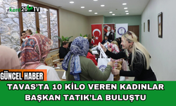 Tavas’ta 10 Kilo Veren Kadınlar Başkan Tatık’la Buluştu