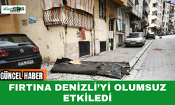 Fırtına Denizli’yi Olumsuz Etkiledi