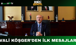 Vali Köşger’den İlk Mesajlar