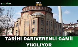 Tarihi Darıverenli Camii Yıkılıyor