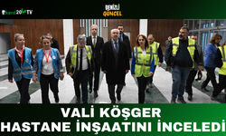 Vali Köşger Hastane İnşaatını İnceledi