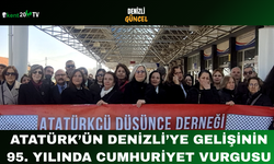 Atatürk’ün Denizli’ye Gelişinin 95. Yılında Cumhuriyet Vurgusu