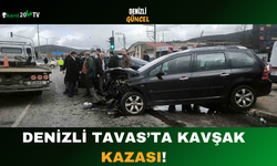 Denizli Tavas’ta Kavşak Kazası!