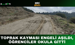 Toprak Kayması Engeli Aşıldı, Öğrenciler Okula Gitti