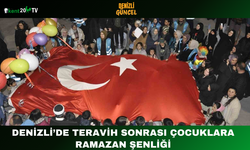Denizli’de Teravih Sonrası Çocuklara Ramazan Şenliği