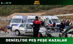 Denizli’de Peş Peşe Kazalar