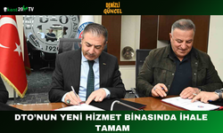 DTO’nun Yeni Hizmet Binasında İhale Tamam