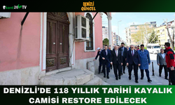 Denizli’de 118 Yıllık Tarihi Kayalık Camisi Restore Edilecek