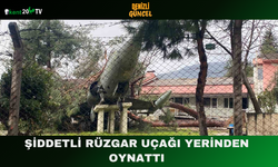 Şiddetli Rüzgar Uçağı Yerinden Oynattı
