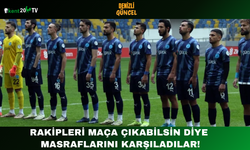 Rakipleri maça çıkabilsin diye masraflarını karşıladılar!