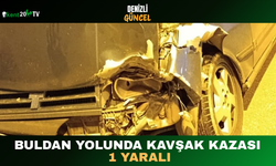 Buldan Yolunda Kavşak Kazası 1 Yaralı