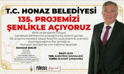 T.C. HONAZ BELEDİYESİ 135. PROJEMİZİ ŞENLİKLE AÇIYORUZ
