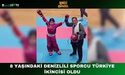 8 Yaşındaki Denizlili Sporcu Türkiye İkincisi Oldu