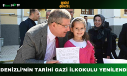 Denizli’nin Tarihi Gazi İlkokulu Yenilendi