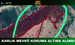 Karlık Mevkii Koruma Altına Alındı