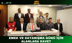 Emek ve Dayanışma Günü İçin Alanlara Davet