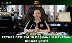 Zeynep Demiral’ın başkanlık heyecanı dikkat çekti