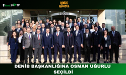 DENİB Başkanlığına Osman Uğurlu Seçildi