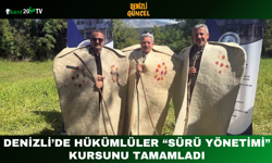 Denizli’de Hükümlüler “Sürü Yönetimi” Kursunu Tamamladı