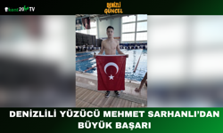 Denizlili yüzücü Mehmet Sarhanlı’dan büyük başar