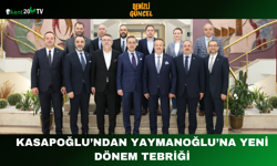 Kasapoğlu’ndan Yaymanoğlu’na yeni dönem tebriği
