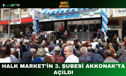 Halk Market’in 3. Şubesi Akkonak’ta Açıldı