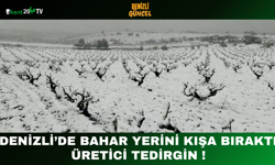 Denizli’de Bahar Yerini Kışa Bıraktı Üretici Tedirgin !