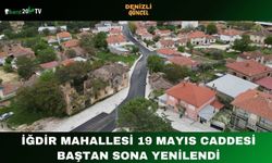 İğdir Mahallesi 19 Mayıs Caddesi Baştan Sona Yenilendi