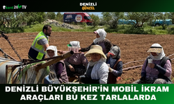 Denizli Büyükşehir’in Mobil İkram Araçları Bu Kez Tarlalarda