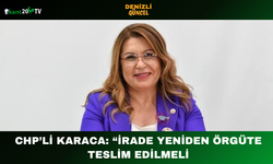 CHP’li Karaca: “İrade Yeniden Örgüte Teslim Edilmeli