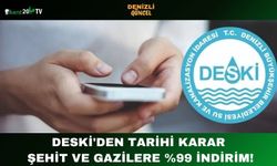 DESKİ'den Tarihi Karar Şehit ve Gazilere %99 İndirim!
