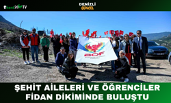 Şehit Aileleri ve Öğrenciler Fidan Dikiminde Buluştu