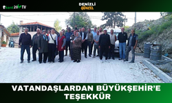 Vatandaşlardan Büyükşehir’e Teşekkür