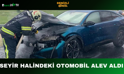 Seyir Halindeki Otomobil Alev Aldı