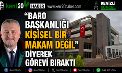 “BARO BAŞKANLIĞI KİŞİSEL BİR MAKAM DEĞİL” DİYEREK GÖREVİ BIRAKTI