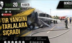 Tır Yangını Tarlalara Sıçradı