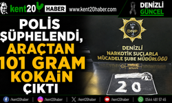 Polis Şüphelendi, Araçtan 101 Gram Kokain Çıktı